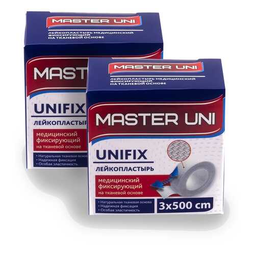 Лейкопластырь MASTER UNI UNFIX 3 х 500 см на тканевой основе 1+1 в Аптека Миницен