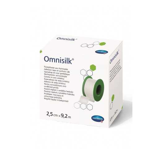 Пластырь Omnisilk фиксирующий из искусственного шёлка для повязок белый 2,5 см х 9,2 м в Аптека Миницен