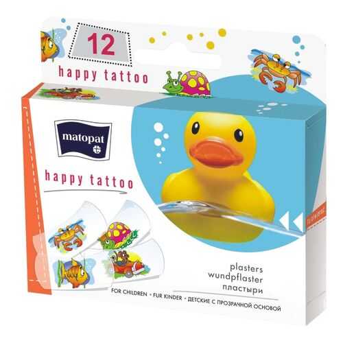 Пластыри Bella Happy Tattoo, 12 шт. в Аптека Миницен