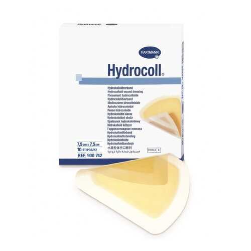 Повязка Hydrocoll гидроколлоидная самофиксирующаяся для заживления 7,5х7,5 см 10 шт. в Аптека Миницен