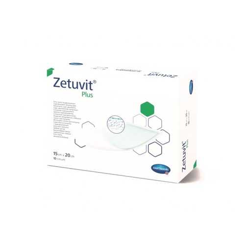 Повязка Zetuvit plus сорбционная стерильная с повышенной впитываемостью 15 х 20 см 10 шт. в Аптека Миницен