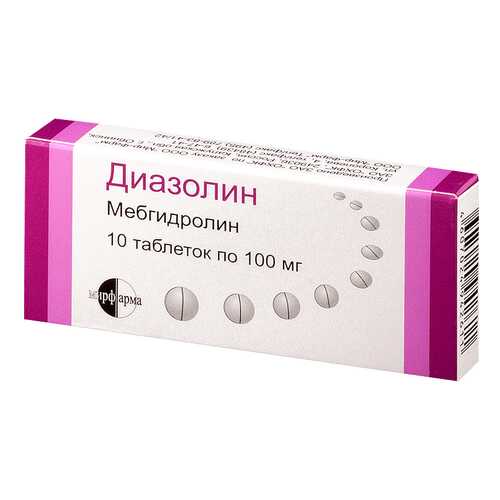 Диазолин Мир-Фарм таблетки 100 мг 10 шт. в Аптека Миницен