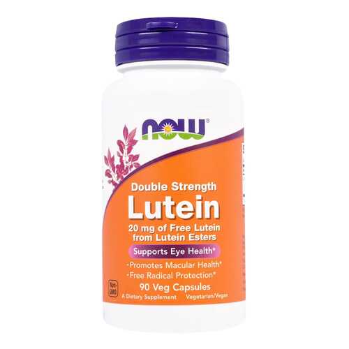 Для зрения NOW Lutein Double Strength 20 мг 90 капсул в Аптека Миницен