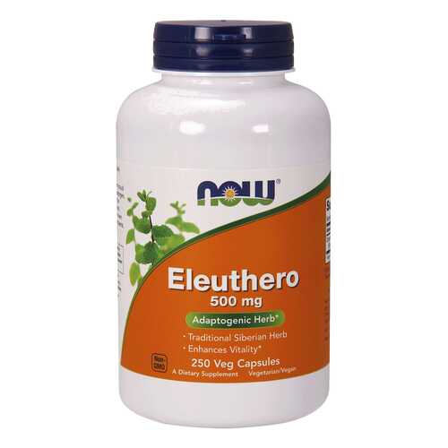 Для нервной системы NOW Eleuthero 500 мг 250 капсул в Аптека Миницен