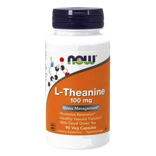 Для нервной системы NOW L-Theanine 100 мг 90 капсул в Аптека Миницен