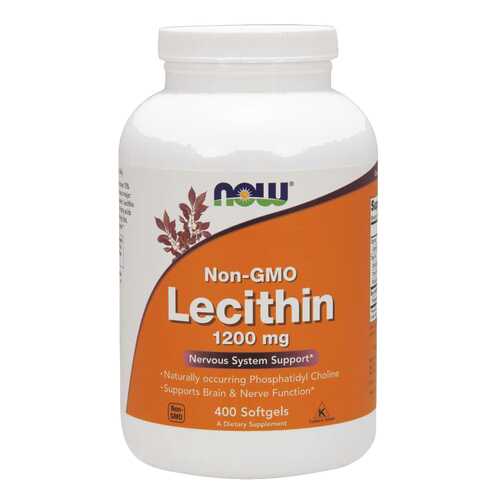 Для нервной системы NOW Lecithin 1200 мг 400 капсул в Аптека Миницен