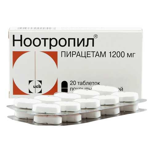 Ноотропил таблетки, покрытые оболочкой 1200 мг №20 в Аптека Миницен