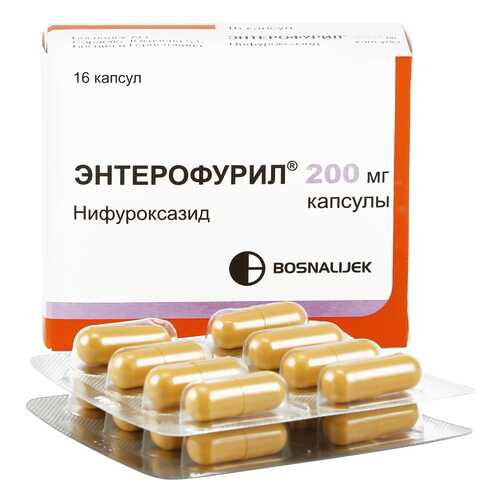 Энтерофурил капсулы 200 мг 16 шт. в Аптека Миницен