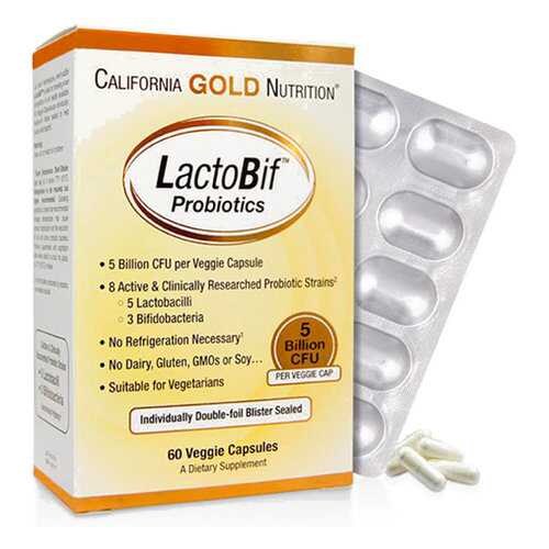 Пробиотик California Gold Nutrition LactoBif Probiotic 30 млрд КОЕ капсулы 60 шт. в Аптека Миницен