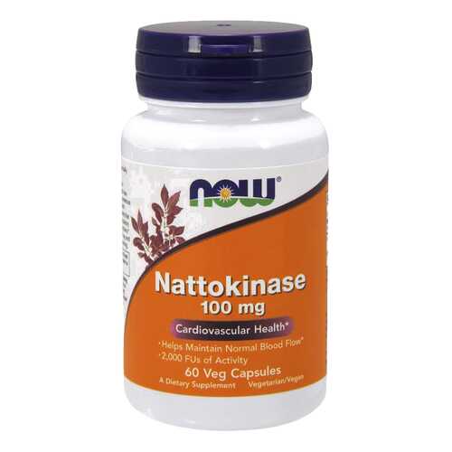 Для пищеварения NOW Nattokinase 100 мг 60 капсул в Аптека Миницен