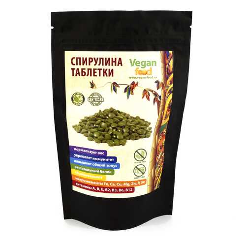 Водоросль Спирулина прессованная Super Green Food таблетки 100 г 200 шт. в Аптека Миницен