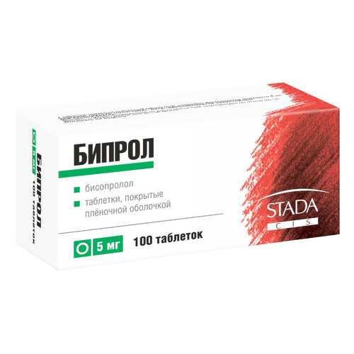 Бипрол таб п/о 5 мг 100 шт. в Аптека Миницен