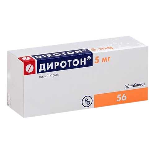 Диротон таблетки 5 мг №56 в Аптека Миницен