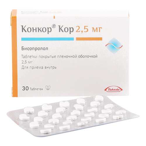Конкор Кор таблетки 2.5 мг 30 шт. в Аптека Миницен