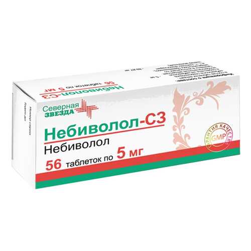 Небиволол-СЗ таблетки 5 мг 56 шт. в Аптека Миницен