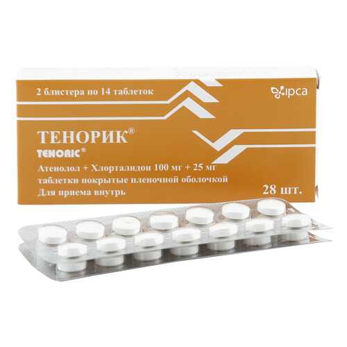 Тенорик таблетки 100 мг+25 мг 28 шт. в Аптека Миницен