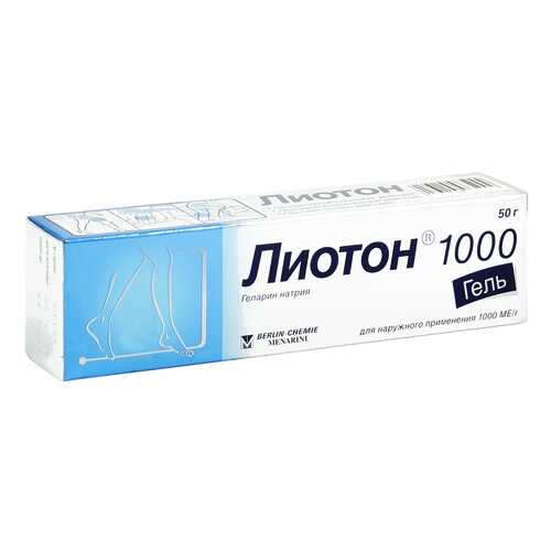 Лиотон 1000 гель 1000 ЕД/г 50 г в Аптека Миницен