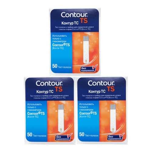 Тест-полоски Contour TS 3 упаковки 50 шт. в Аптека Миницен