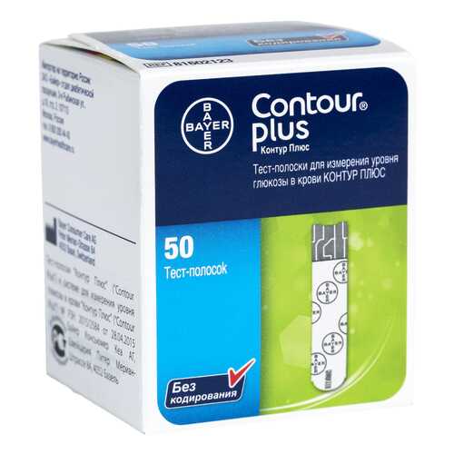 Тест-полоски для глюкометра Contour Plus 50 шт. в Аптека Миницен