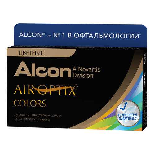 Контактные линзы Air Optix Colors 2 линзы R 8,6 -4,25 Карие в Аптека Миницен