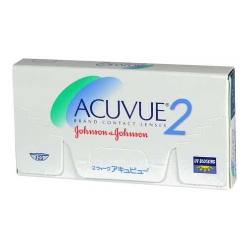 Контактные линзы Acuvue 2 6 линз R 8,3 -6,50 в Аптека Миницен