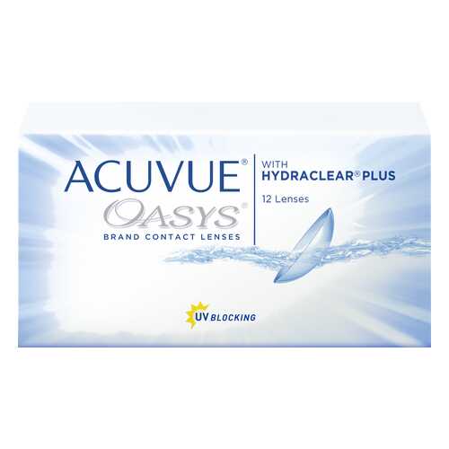 Контактные линзы Acuvue Oasys with Hydraclear Plus 12 линз R 8,4 -5,25 в Аптека Миницен