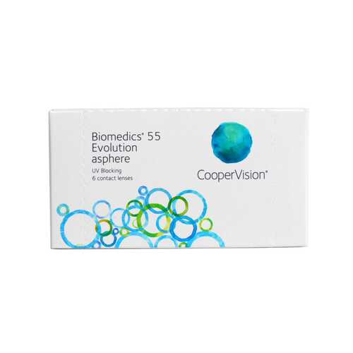 Контактные линзы Biomedics 55 Evolution asphere 6 линз R 8,8 +1,75 в Аптека Миницен