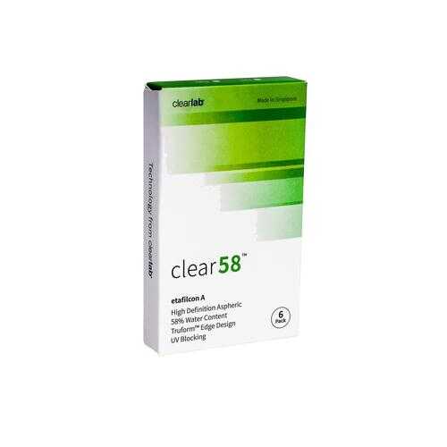 Контактные линзы ClearLab Clear 58 6 линз R 8.7 +01,00 в Аптека Миницен