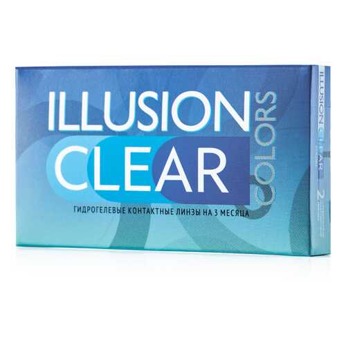 Контактные линзы ILLUSION colors Clear 2 линзы -3.0D прозрачные в Аптека Миницен