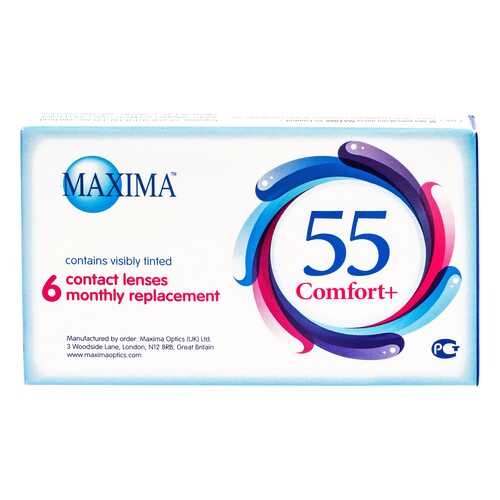 Контактные линзы Maxima 55 Comfort Plus 6 линз R 8,6 -2,75 в Аптека Миницен