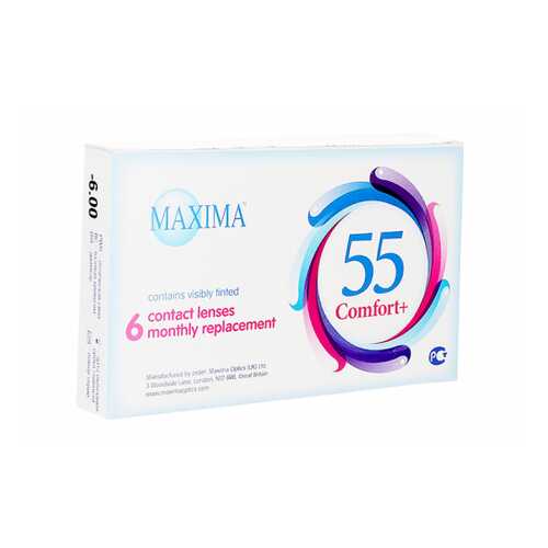 Контактные линзы Maxima 55 Comfort Plus 6 линз R 8,6 -5,75 в Аптека Миницен
