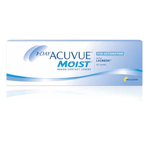 Контактные линзы 1-Day Acuvue Moist for Astigmatism 30 линз -0,50/-2,25/20 в Аптека Миницен
