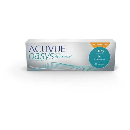 Контактные линзы Acuvue Oasys 1-Day with HydraLuxe for Astigmatism 30 линз -3,75/-2,25/110 в Аптека Миницен