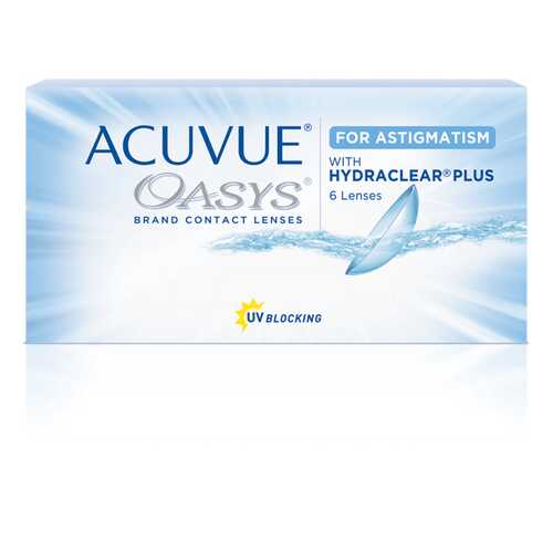 Контактные линзы Acuvue Oasys for Astigmatism with Hydraclear Plus 6 линз +5,50/-2,75/120 в Аптека Миницен