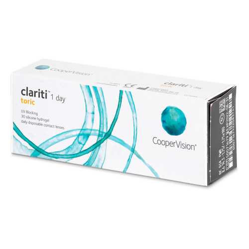 Контактные линзы Clariti 1 day toric 30 линз R 8,6 -2,25/-2,25/180 в Аптека Миницен
