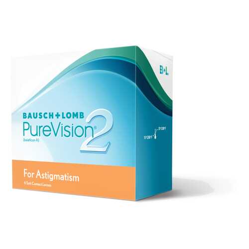 Контактные линзы PureVision 2 for Astigmatism 3 линзы -2,50/-0,75/10 в Аптека Миницен