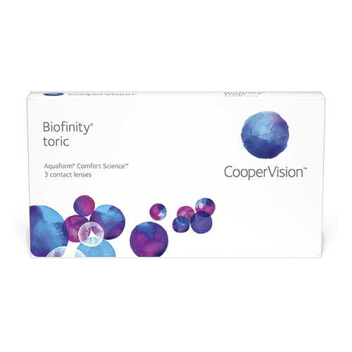 Линзы контактные CooperVision Biofinity Toric 3 шт. -4/1,25/160 в Аптека Миницен
