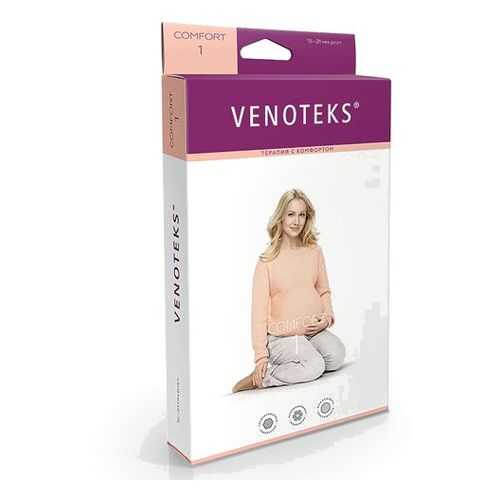 Колготки для беременных VENOTEKS COMFORT с микрофиброй 1 класс 1С402, бежевый, р.S в Аптека Миницен