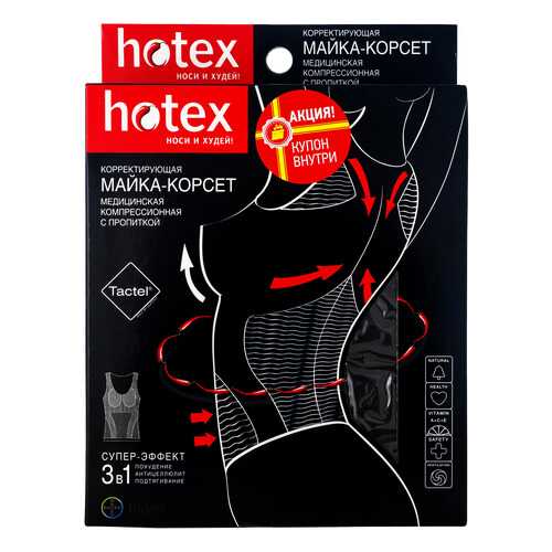 Майка-корсет Hotex безрукавка черный в Аптека Миницен