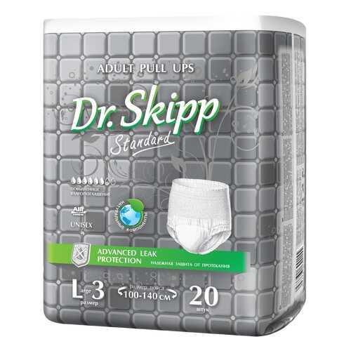 Белье впитывающее для взрослых Dr. Skipp Active Line размер L 100-140 см 20 шт. в Аптека Миницен