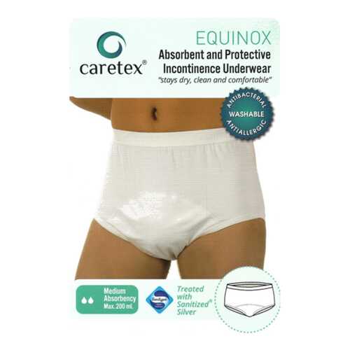 Многоразовые впитывающие трусы Caretex Equinox Gentug Textile S, черные в Аптека Миницен