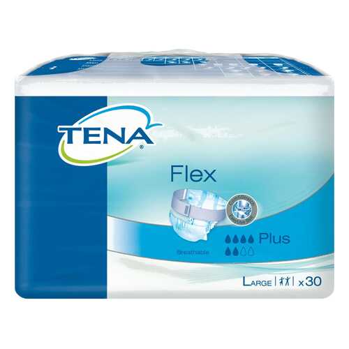 Подгузники для взрослых с поясом, L, 30 шт. Tena Flex Plus в Аптека Миницен