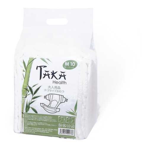 Подгузники для взрослых Тaka Health M 80 - 110 см 10 шт. в Аптека Миницен