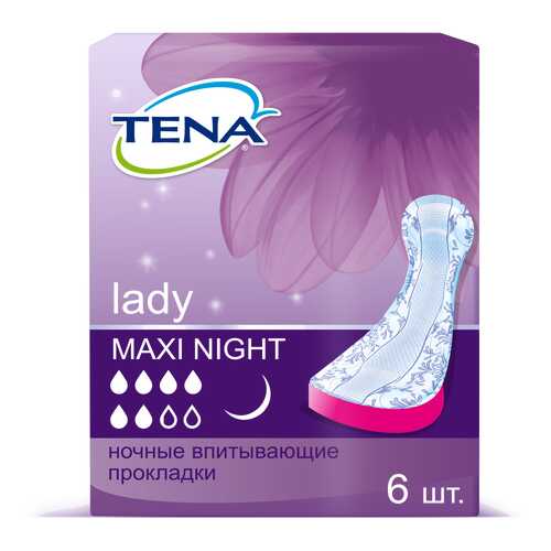 Прокладки Tena Lady Maxi Night 760913 6 шт в Аптека Миницен