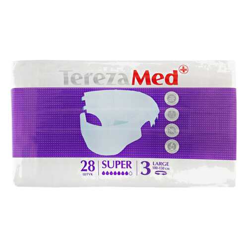 TerezaMed Подгузники для взрослых Super р.3 large N28 в Аптека Миницен