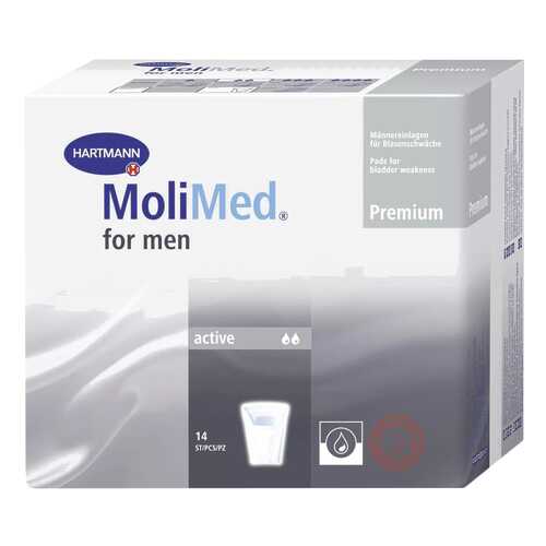 Урологические прокладки для мужчин, 14 шт. MoliMed Premium Protect в Аптека Миницен