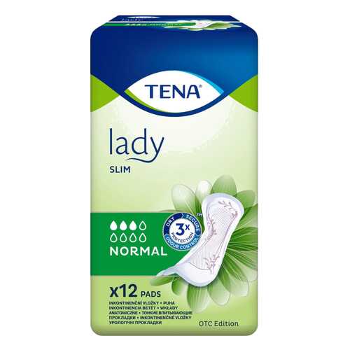 Урологические прокладки для женщин, 12 шт. Tena Lady Slim Normal в Аптека Миницен