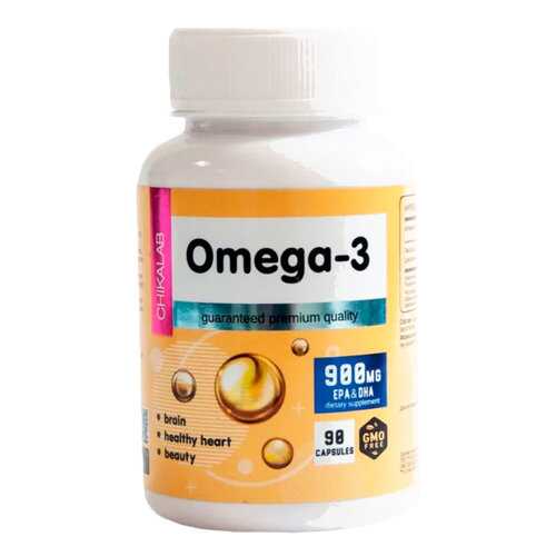Омега-3 рыбий жир Chikalab Omega-3 900 мг капсулы 90 шт. в Аптека Миницен