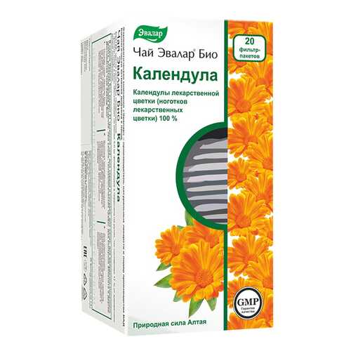 Чай Эвалар БИО календула, 20 фильтр-пакетиков в Аптека Миницен