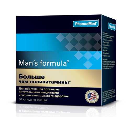 PharmaMed Man's formula Больше чем поливитамины, 30 капс в Аптека Миницен
